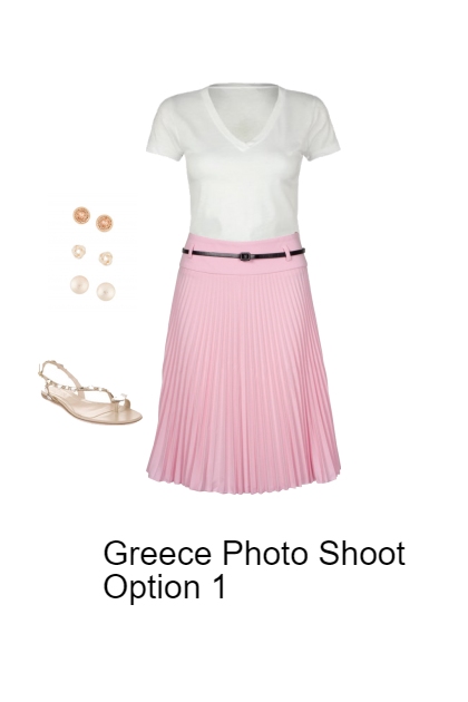 greece photo shoot - Fashion set