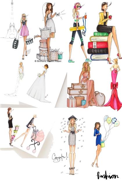 the different type of fashion- Combinazione di moda
