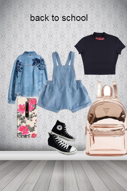 back to school- Combinazione di moda