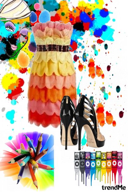 riot of colors- combinação de moda