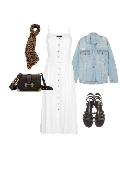 Leopard Scrunchie- Combinazione di moda