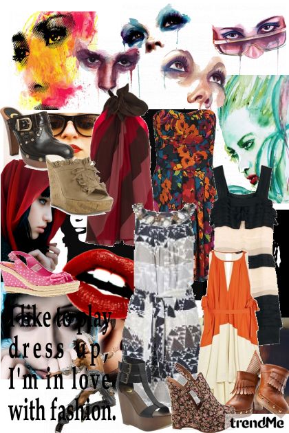 Dressy on the shoe style (crazy on the outside)- combinação de moda