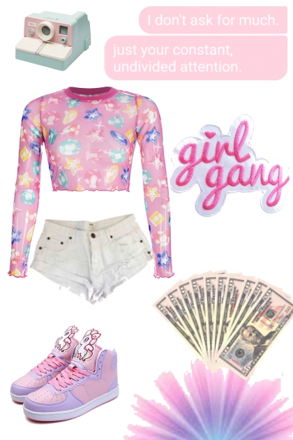 Raver Girl Gang- Combinazione di moda