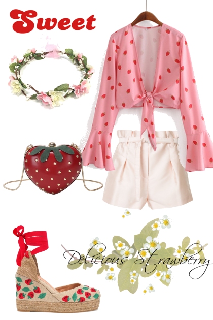 Sweet Summer Strawberry- Fashion set