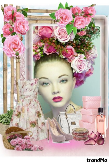 pink roses- Combinazione di moda