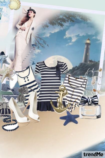 wanted to be a sailor woman- combinação de moda
