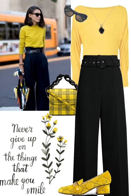 Black and yellow- Combinaciónde moda