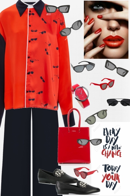 Black and red- Combinazione di moda