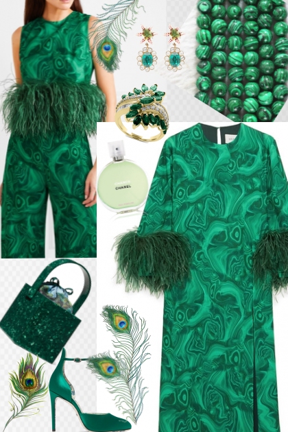 Malachite green- Modna kombinacija