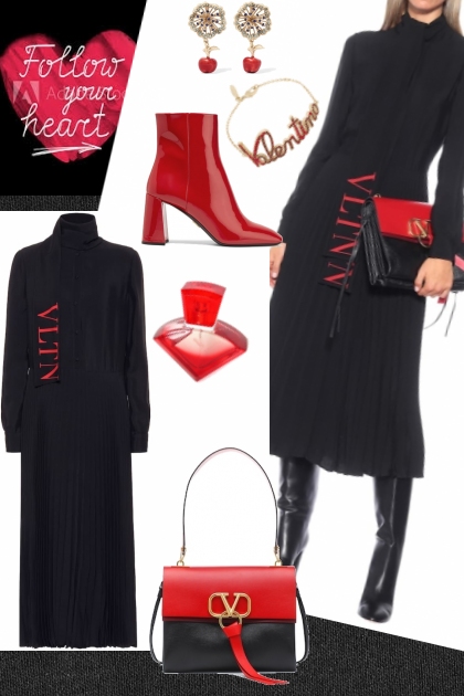 Black and Red 2- Combinaciónde moda