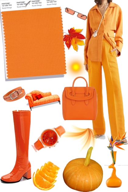 Russet Orange- Modna kombinacija