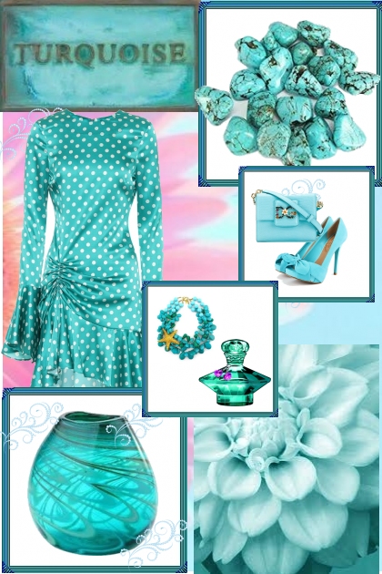 Turquoise- Combinazione di moda