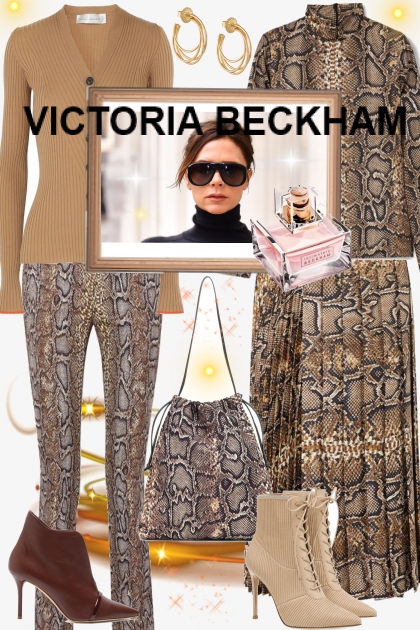 Victoria Beckham- Combinaciónde moda