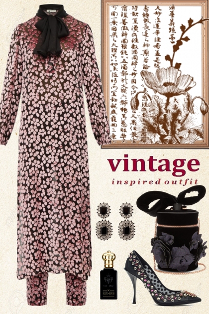 Vintage inspired outfit- 搭配