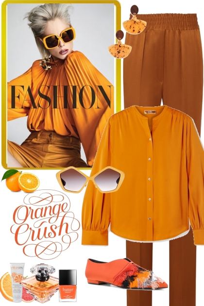Orange crush- combinação de moda
