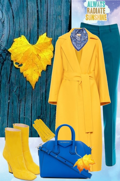 Always radiate sunshine- Combinaciónde moda