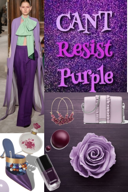 Can't resist purple- combinação de moda