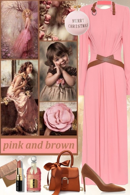 Pink and Brown- combinação de moda