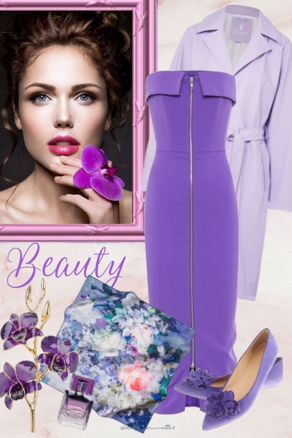 Purple beauty- Modna kombinacija