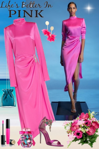 In pink- combinação de moda