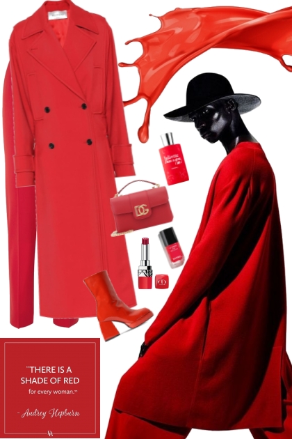 Shade of Red- combinação de moda