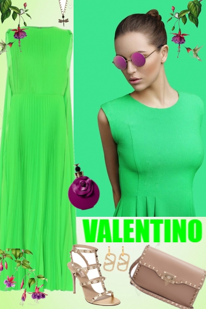 Green Valentino- Combinaciónde moda