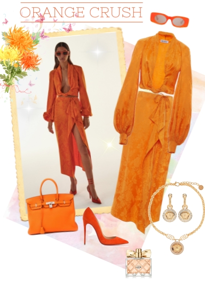 Orange crush.- combinação de moda