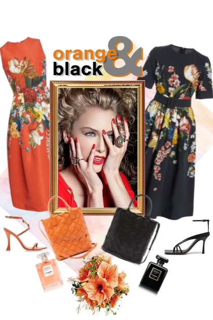 Orange and black...- Combinazione di moda