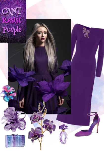 Can't resist purple.- Модное сочетание