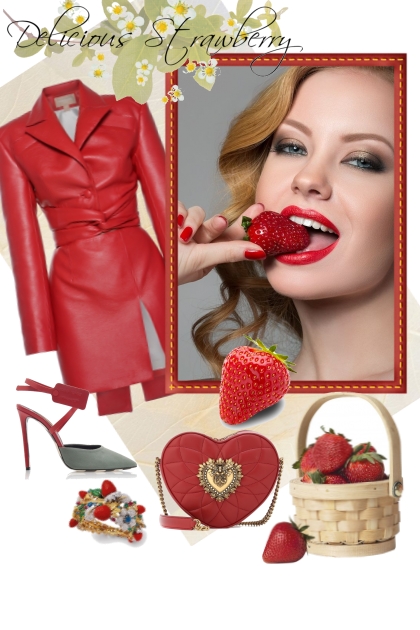Delicious strawberries- Fashion set
