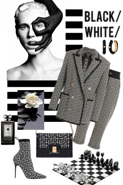 Black and white ...- Combinaciónde moda