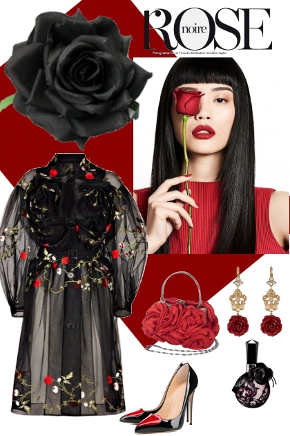 Rose noire- combinação de moda