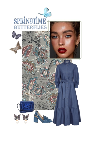 Springtime butterflies- Fashion set
