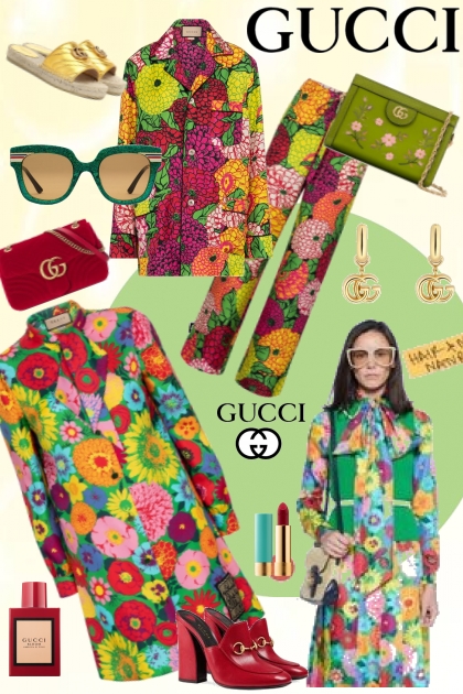 Gucci Resort 2021- Combinazione di moda