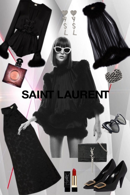  SAINT LAURENT. Black. - Fashion set