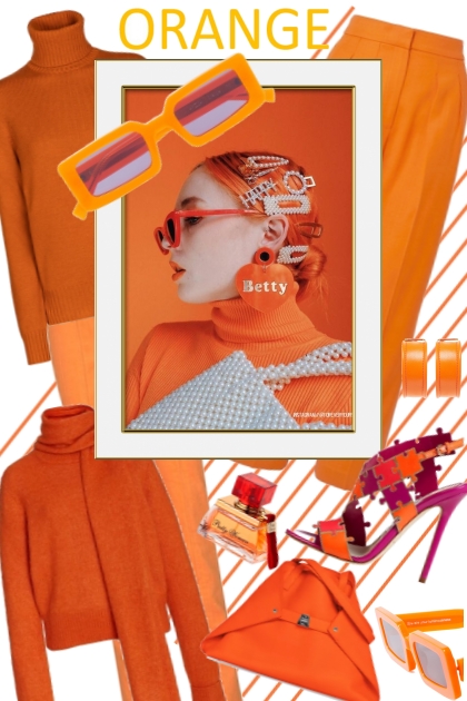 Orange.- Fashion set