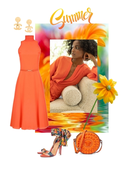 Orange summer- Fashion set