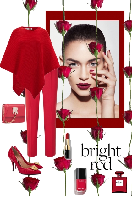 Bright red- Модное сочетание