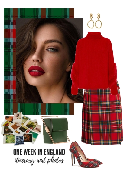 One week in England- Combinazione di moda