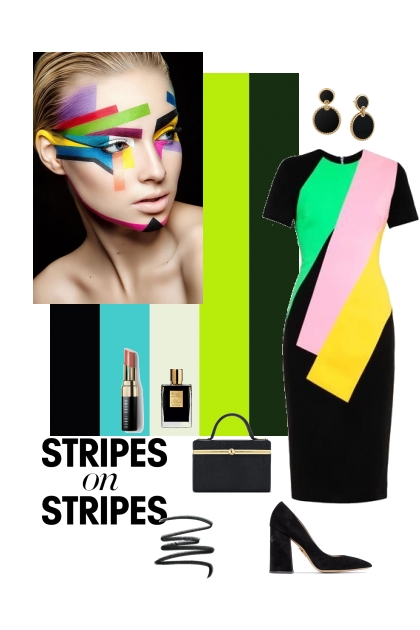 Stripes on stripes- コーディネート