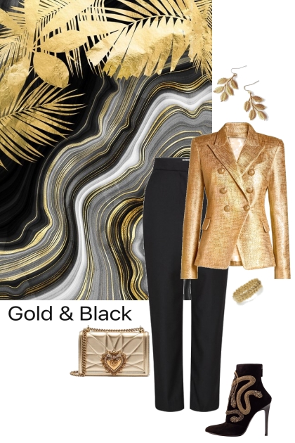 Gold and black- Модное сочетание