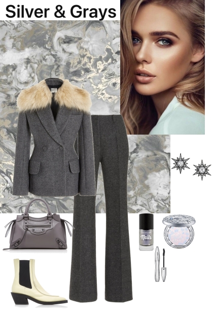 Silver and grays- Fashion set