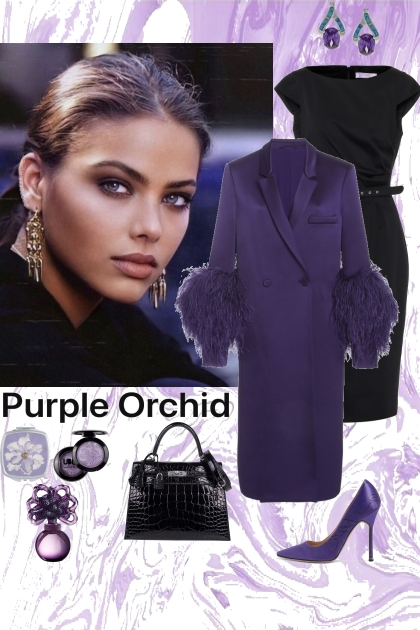 Purple orchid.- Fashion set