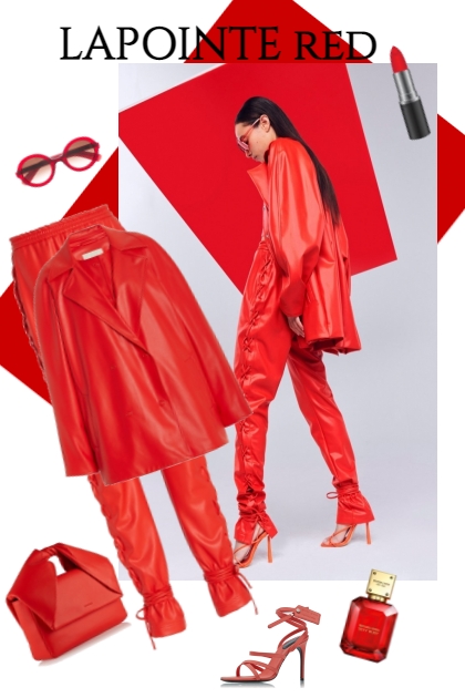 LAPOINTE red- combinação de moda