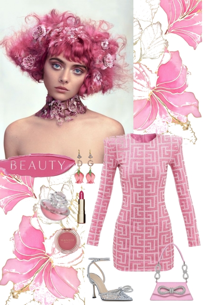 Pink beauty- Combinazione di moda