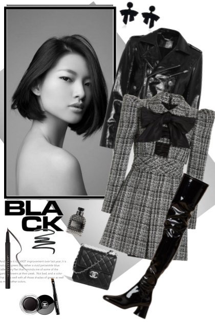Black and black- Modekombination