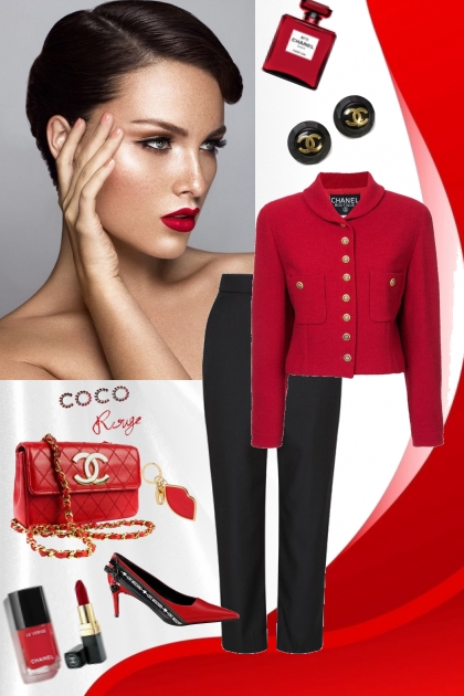  Coco Rouge- combinação de moda