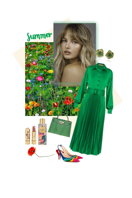Green summer.- Fashion set