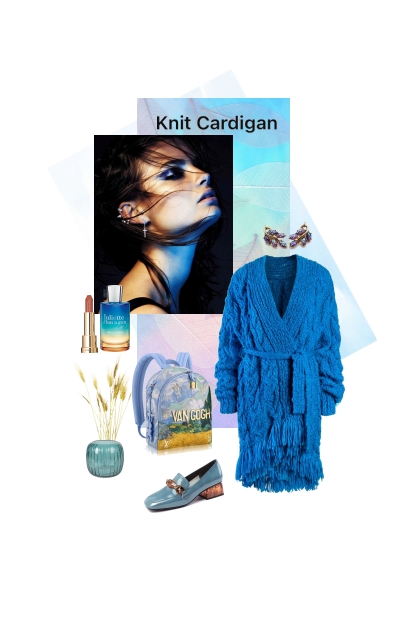 Knit cardigan- Combinaciónde moda