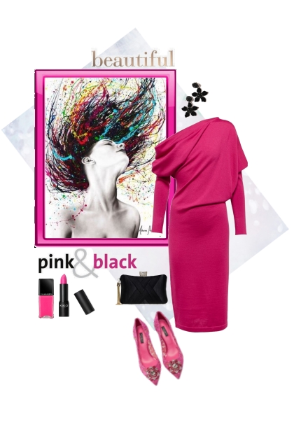 Pink and black.